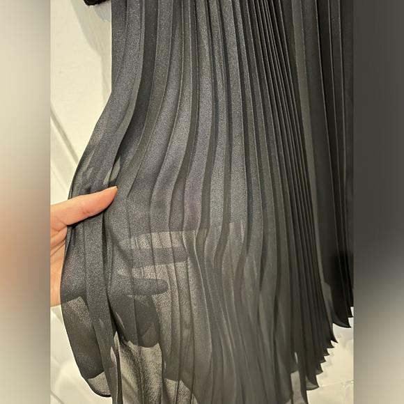 Allsaints Jax 2 in 1 pleated dress - Picture 9 of 11